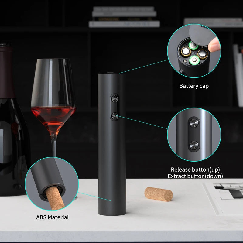 Electric Wine Opener Set – Automatic Wine Opening Kit for Effortless Cork Removal