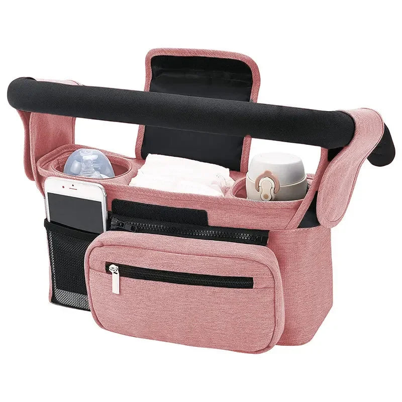 Baby Stroller Manager With Non-Slip Strap – Stroller Organizer Bag for Easy Access to Baby Essentials
