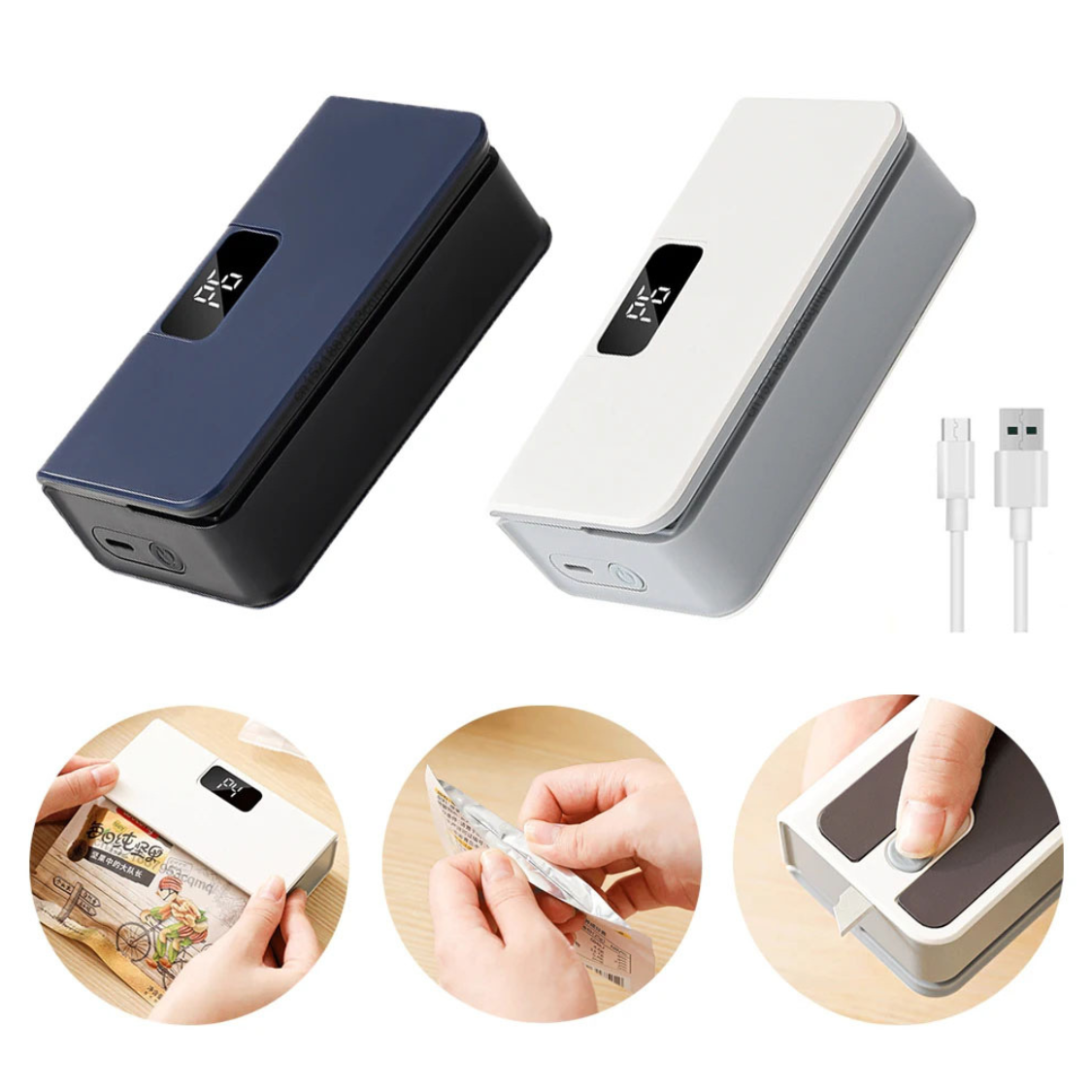 Kitchen Bag Sealer – Portable Heat Sealer for Keeping Food Fresh Longer