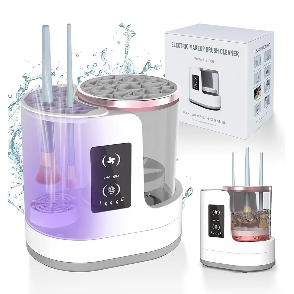 3-in-1 Electric Makeup Brush Cleaner – Automatic Brush Washer & Dryer