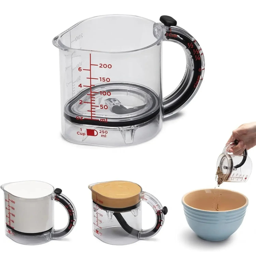 4-in-1 Adjustable Measuring Cup – Multi-Size Measuring Tool for Accurate Cooking & Baking