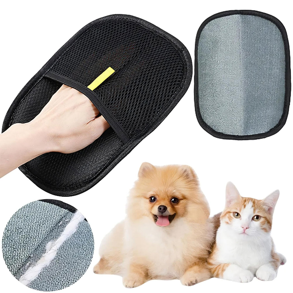 Pet Hair/lint Removal Glove – shedding fur Glove for Dogs & Cats