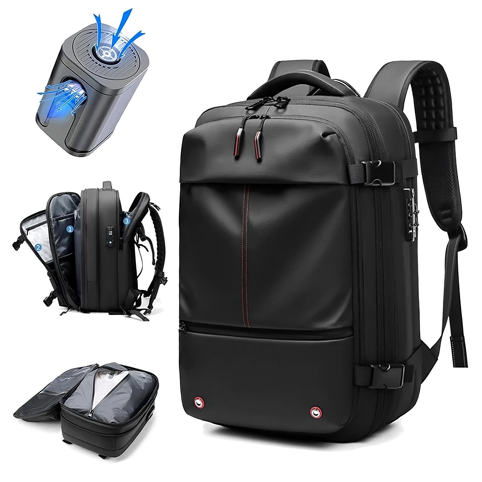 Vacuum Sealable Backpack – Compression Travel Bag with Vacuum sealable Storage