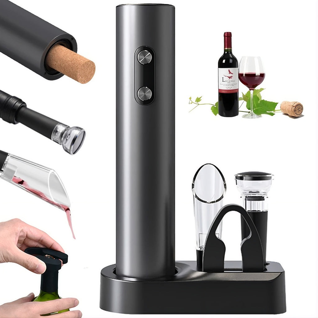 Electric Wine Opener Set – Automatic Wine Opening Kit for Effortless Cork Removal
