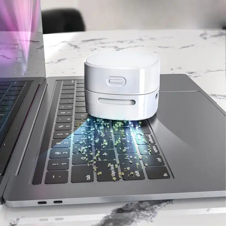 Desktop Vacuum Cleaner – Mini Desk Vacuum for Keyboard & Table Cleaning