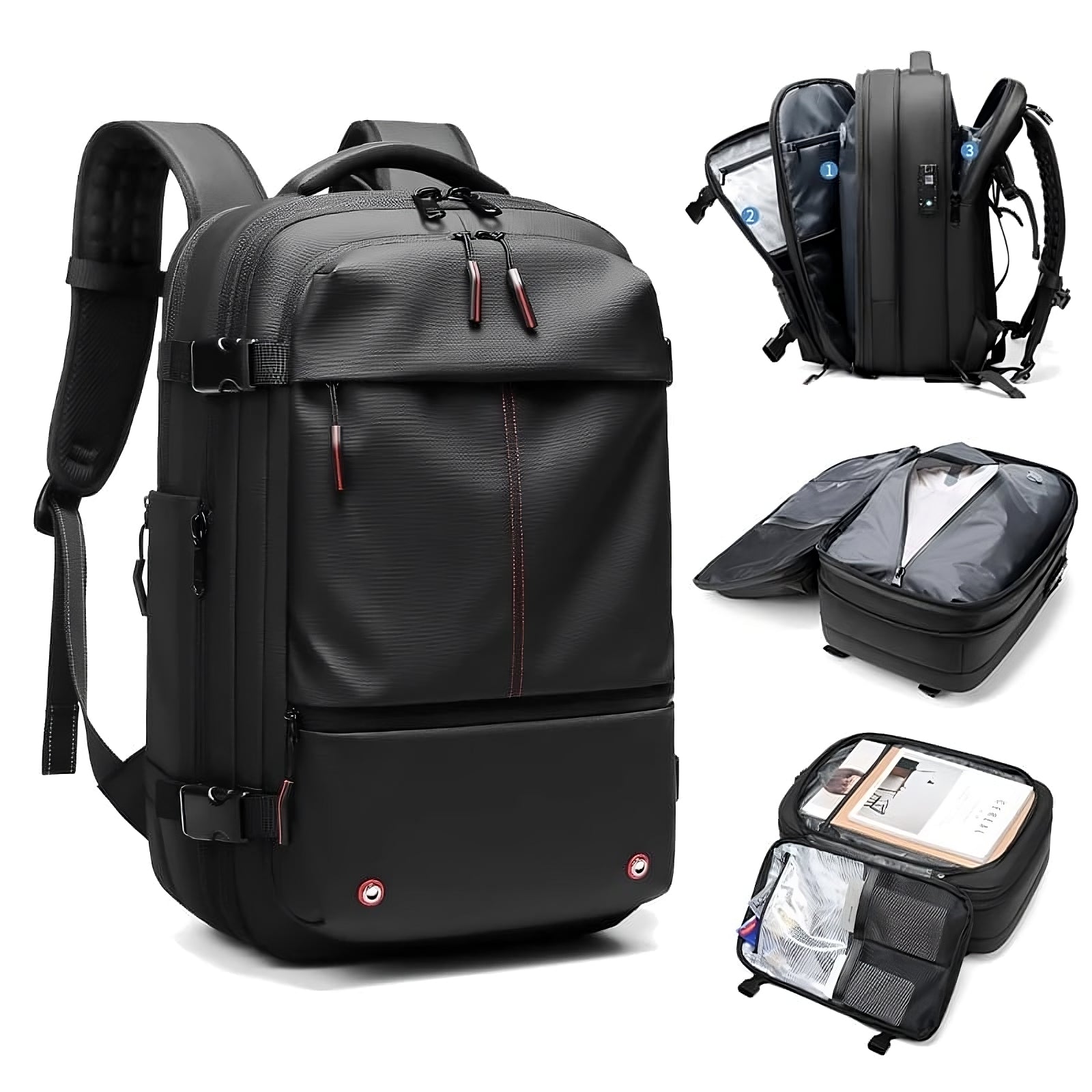 Vacuum Sealable Backpack – Compression Travel Bag with Vacuum sealable Storage