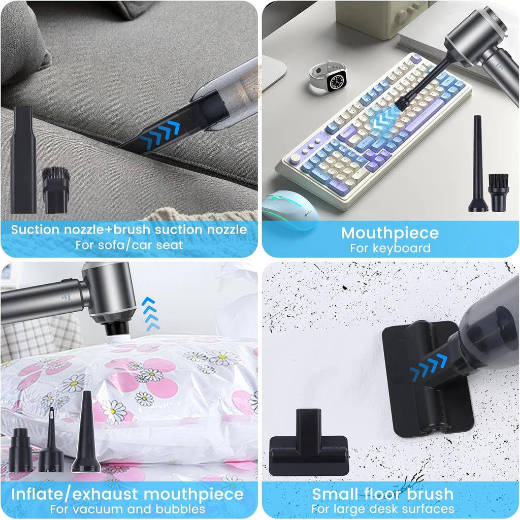 4 in 1 Portable Vacuum Cleaner – Handheld Vacuum Cleaner for Car & Home Cleaning