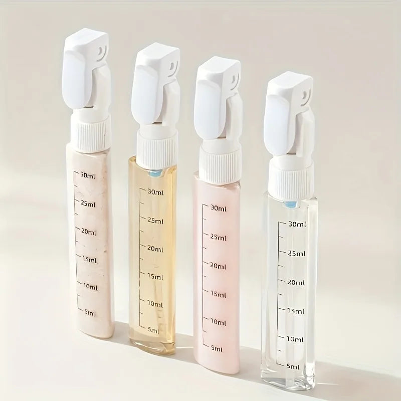 4-in-1 Travel Dispenser Bottle – Portable Toiletry Bottle for Shampoo & Lotion
