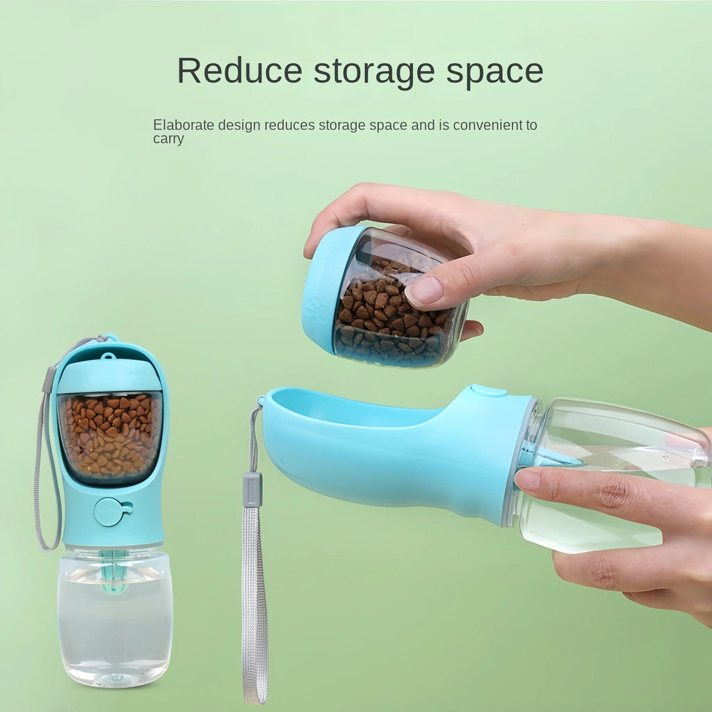 Portable Pet Water Bottle – Leakproof Dog and Cat Water and Food Dispenser for Travel