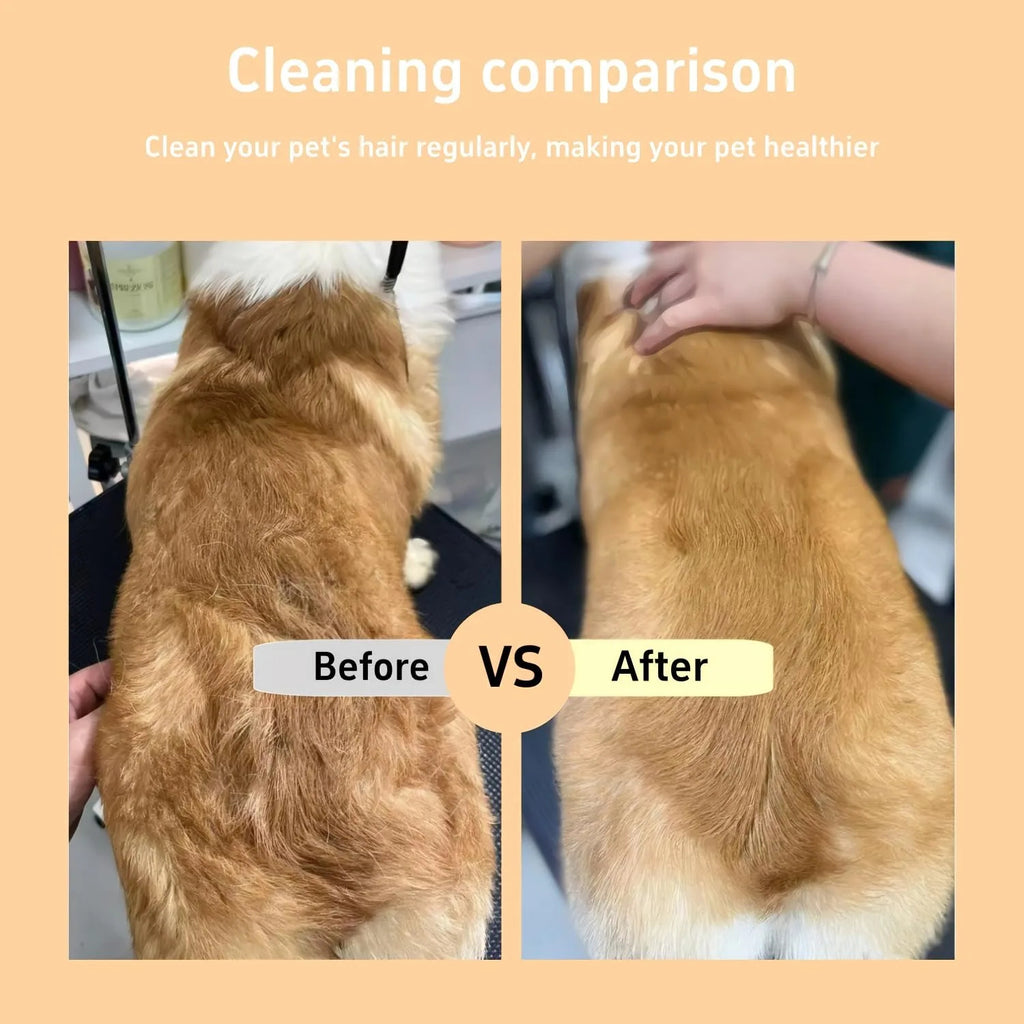 Pet Hair & Flea Comb – Fine-Tooth Grooming Brush for Removing Tangles, Fleas & Loose Fur