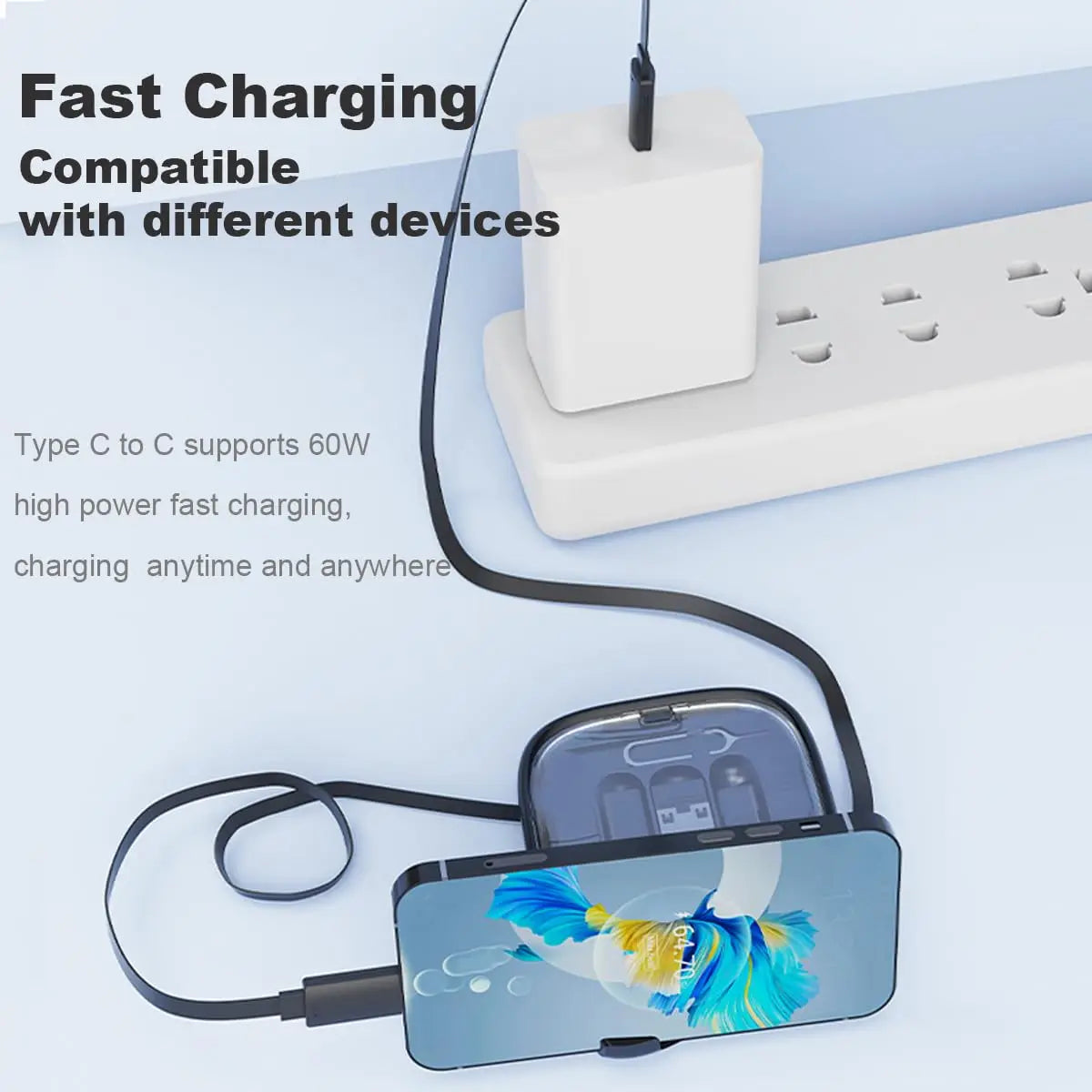 Multifunctional Cable Storage Box – Cable Organizer Box for Desk & Home Setup