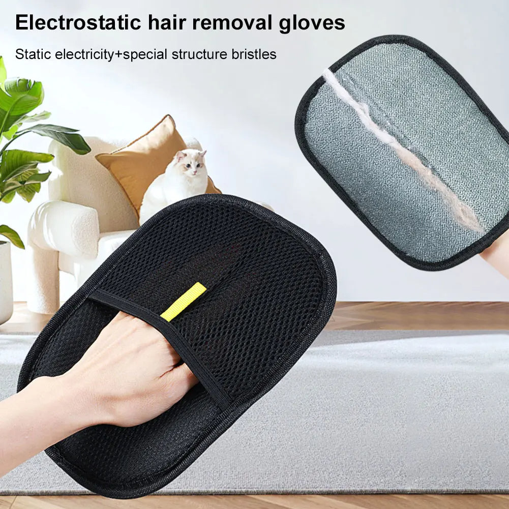 Pet Hair/lint Removal Glove – shedding fur Glove for Dogs & Cats