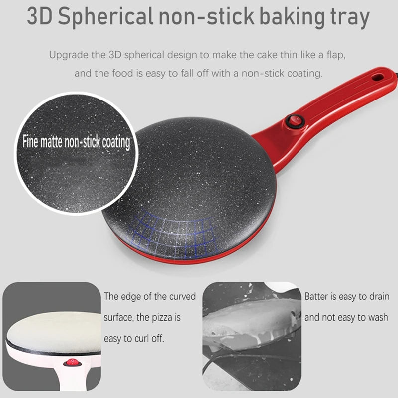 Electric Crepe Maker – Non-Stick Crepe Pan