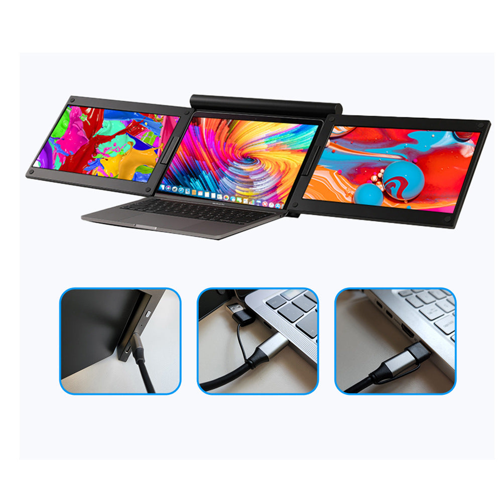 Portable Dual Screen Monitor for Laptop – Laptop Screen Extender for Productivity & Gaming
