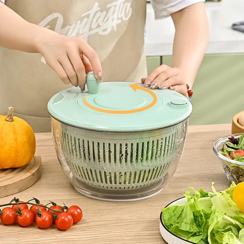 7‑Piece Multifunction Salad Spinner Set – Complete with cutter/ slicer, Salad Preparation Set for Washing Drying & Serving Fresh Produce