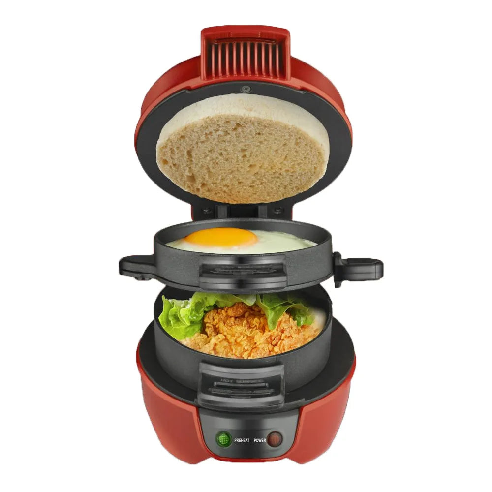 Burger Maker Machine – Non-Stick Hamburger Press & Cooker