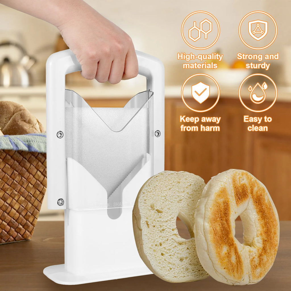 Bagel Bread Slicer – Safe Bread Cutting Tool
