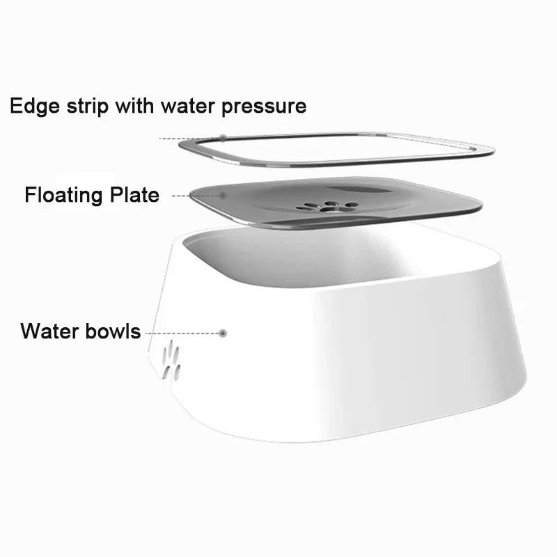 Anti-Spill Dog Water Bowl – No Spill Pet Water Bowl for Travel & Home Use