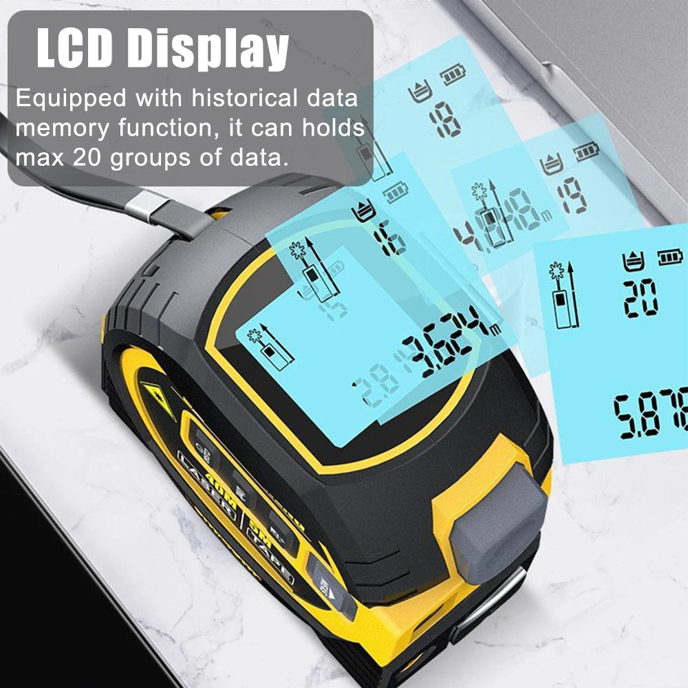 3 in 1 Laser Measure Tape – Digital Measuring Tool for Home & Construction