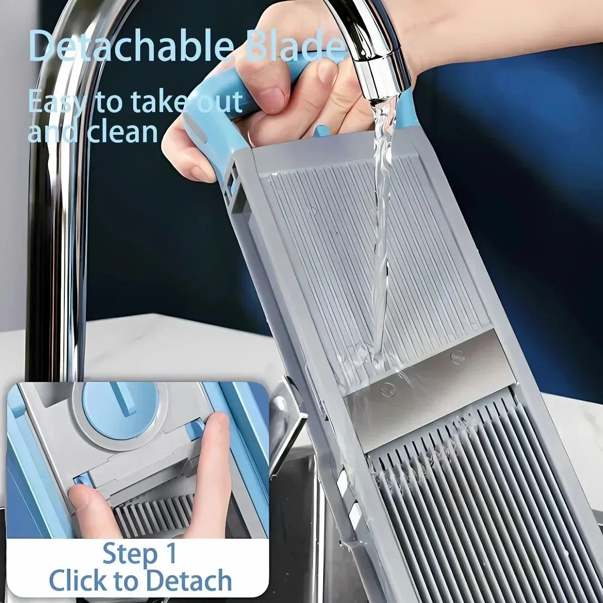 Fruit and Vegetable Mandoline Slicer – Adjustable Cutter for Easy Slicing
