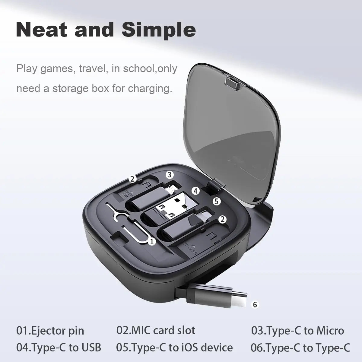 Multifunctional Cable Storage Box – Cable Organizer Box for Desk & Home Setup