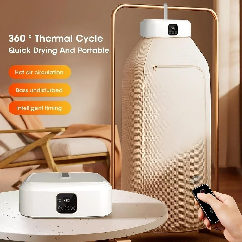 Electric Travel Clothes Dryer – Portable Compact Clothes Drying Machine