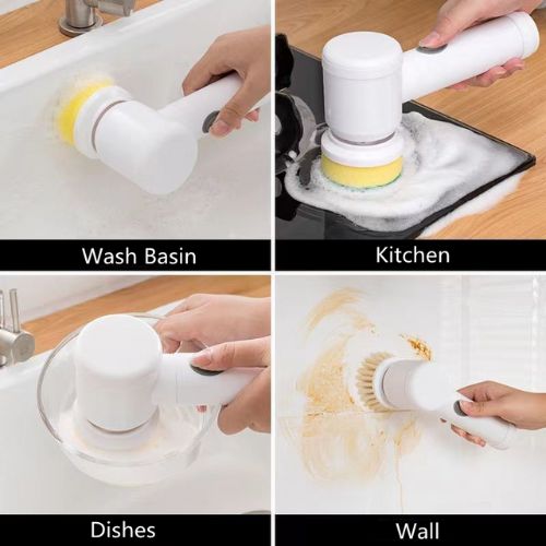 Handheld Electric Multi-use Scrubber - Cordless Cleaning Brush for Bathroom & Kitchen