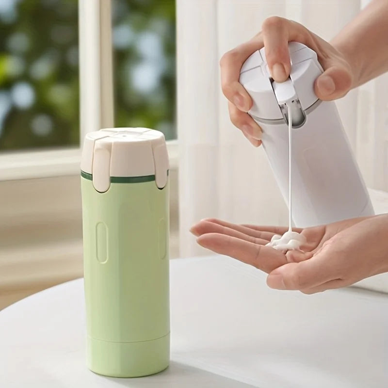 4-in-1 Travel Dispenser Bottle – Portable Toiletry Bottle for Shampoo & Lotion