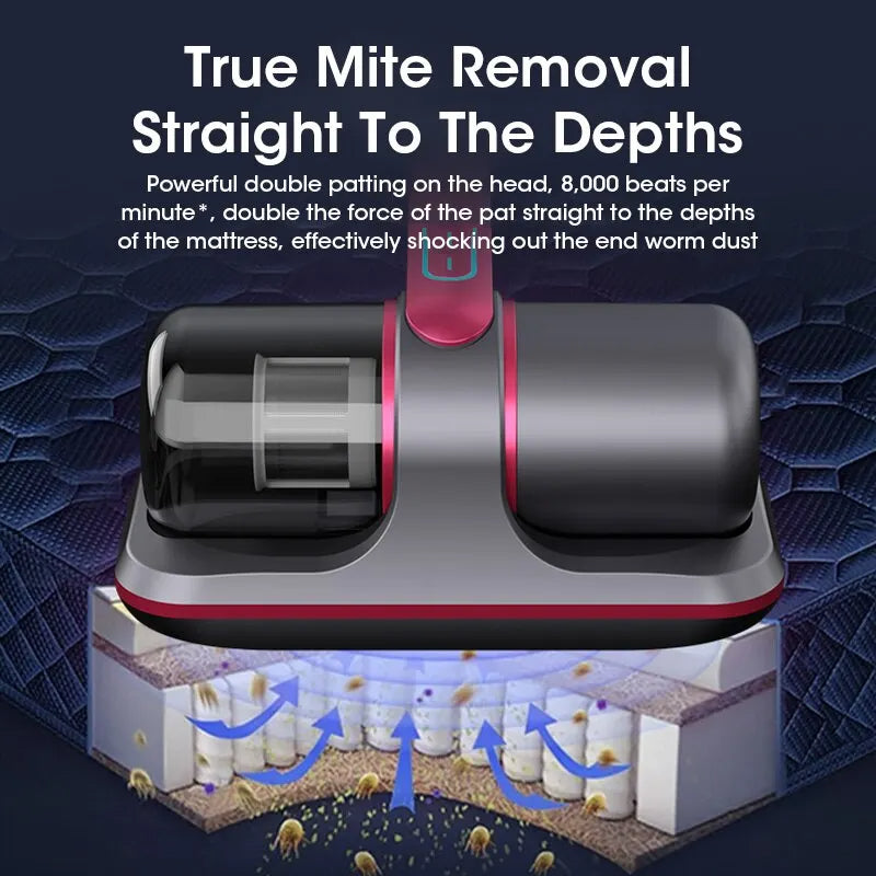 Portable Vacuum Cleaner for Sofas & Mattresses – High-Suction Deep Cleaning for Dust, Pet Hair & Allergens