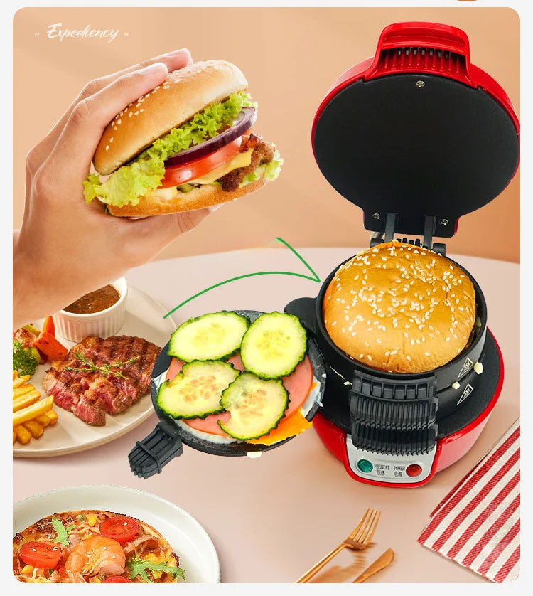 Burger Maker Machine – Non-Stick Hamburger Press & Cooker