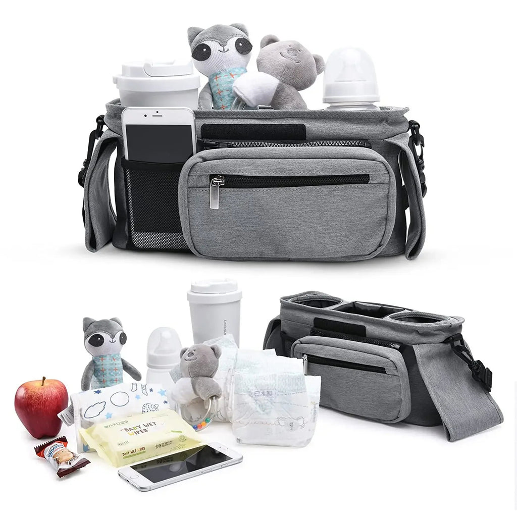 Baby Stroller Manager With Non-Slip Strap – Stroller Organizer Bag for Easy Access to Baby Essentials