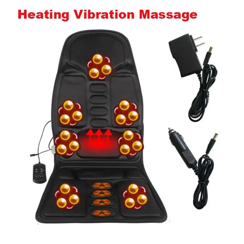 Multi-Mode Vibrating Massage Chair Pad – Heated Massage Seat Cushion for Relaxation