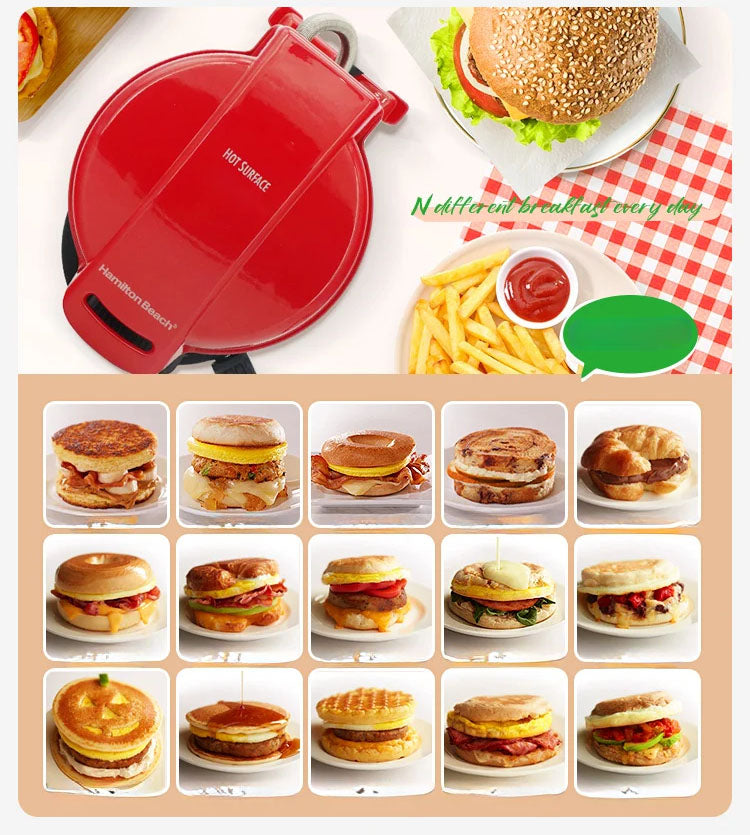 Burger Maker Machine – Non-Stick Hamburger Press & Cooker