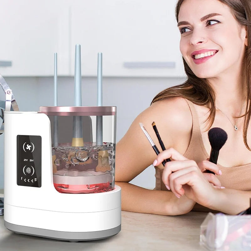 3-in-1 Electric Makeup Brush Cleaner – Automatic Brush Washer & Dryer