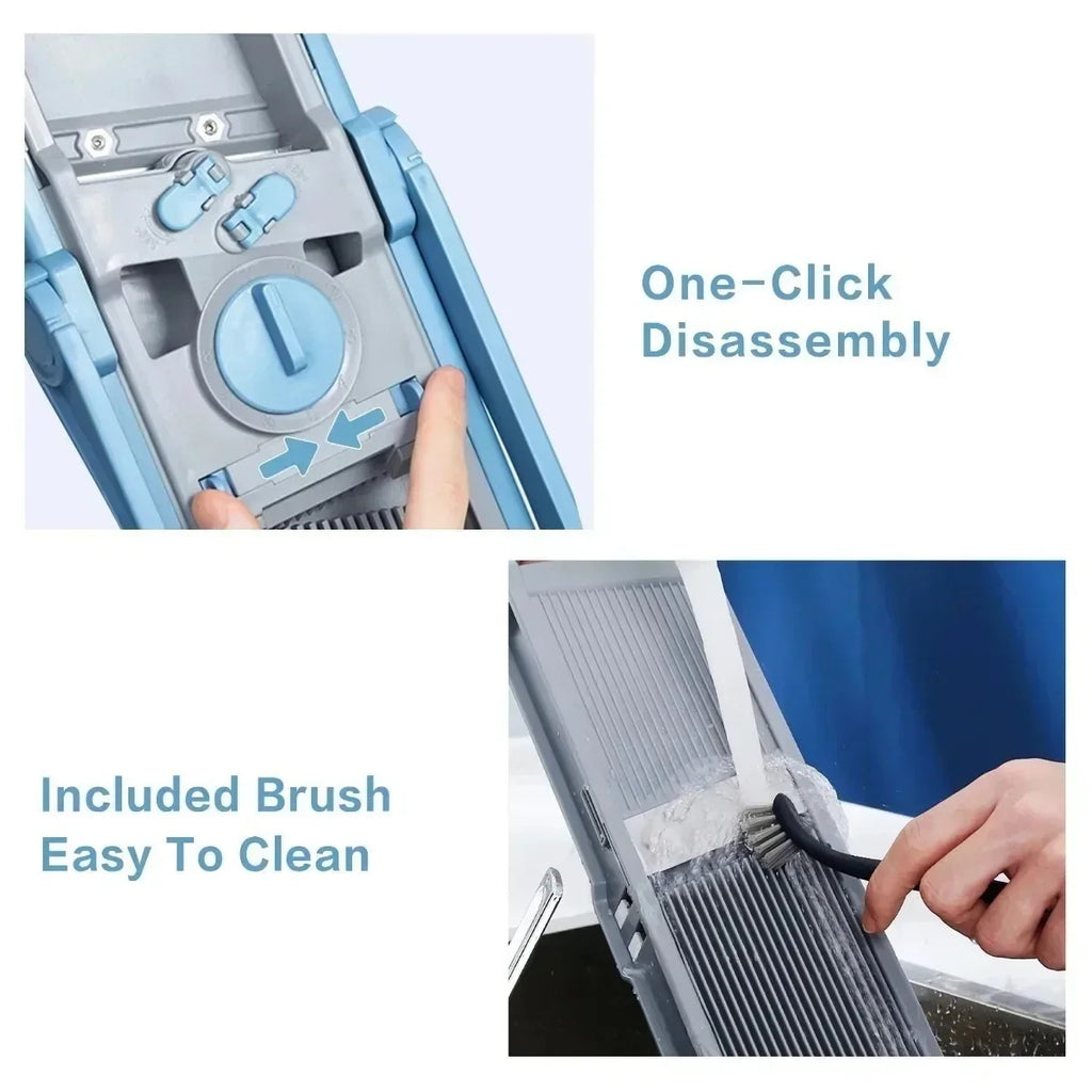 Fruit and Vegetable Mandoline Slicer – Adjustable Cutter for Easy Slicing
