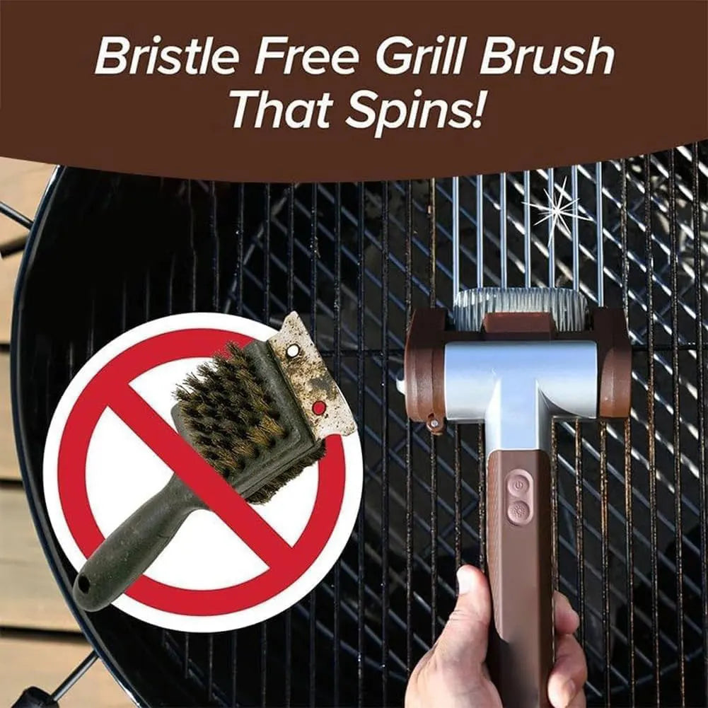 Electric Grill Cleaner Roller – BBQ Grill Cleaning Tool for Easy Grease Removal