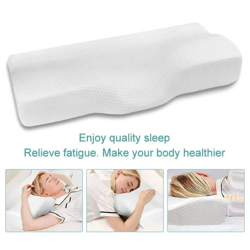 Memory Foam Neck Pillow – Ergonomic Travel Pillow for Neck Support & Comfort
