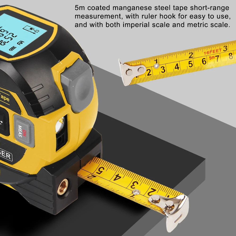 3 in 1 Laser Measure Tape – Digital Measuring Tool for Home & Construction