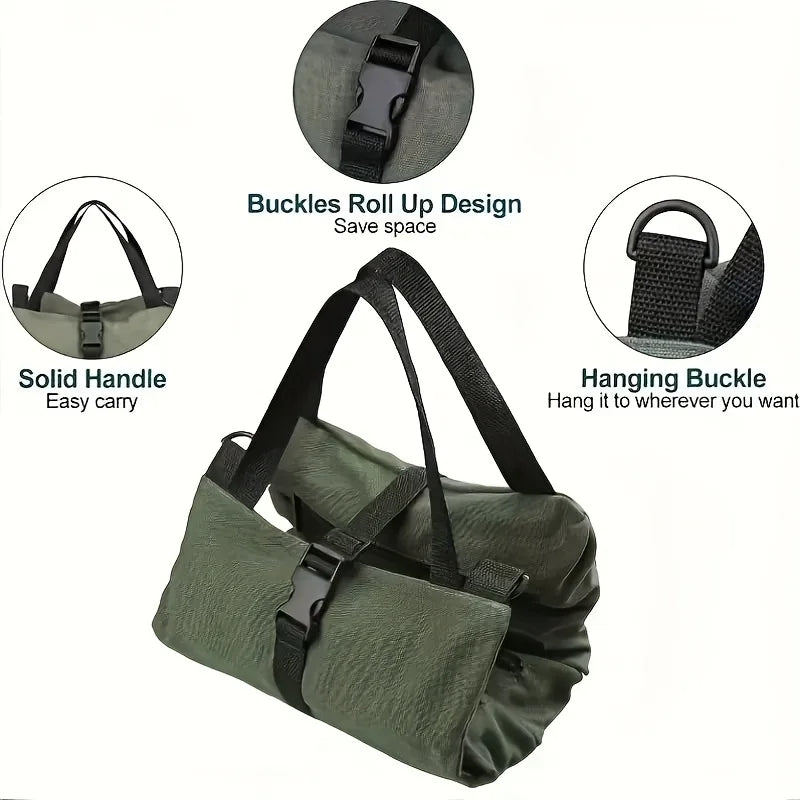 Heavy-Duty Roll-Up Tool Bag – Portable Tool Organizer for Mechanics & Electricians
