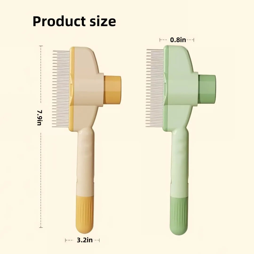Pet Hair & Flea Comb – Fine-Tooth Grooming Brush for Removing Tangles, Fleas & Loose Fur
