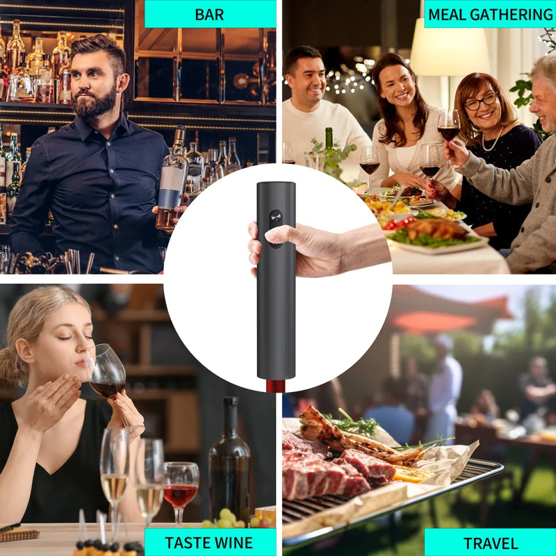 Electric Wine Opener Set – Automatic Wine Opening Kit for Effortless Cork Removal