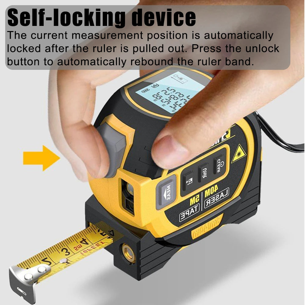 3 in 1 Laser Measure Tape – Digital Measuring Tool for Home & Construction
