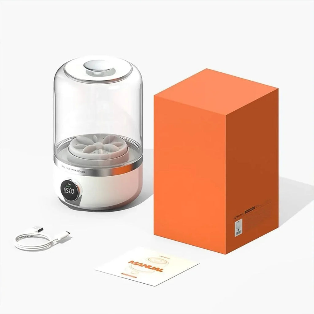 Portable Mini Washing Machine – Compact USB Powered Laundry Cleaner for Travel, Underwear & Small Loads