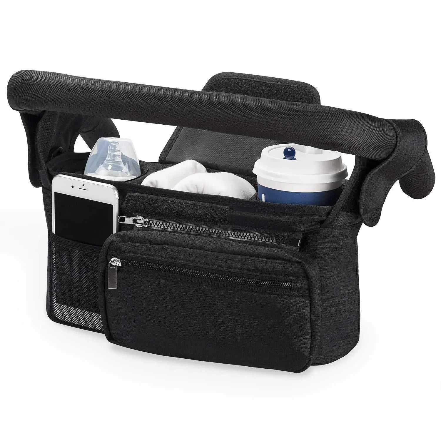 Baby Stroller Manager With Non-Slip Strap – Stroller Organizer Bag for Easy Access to Baby Essentials