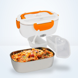 2-In-1 Electric Heating Lunch Box – Portable Food Warmer for Car & Office Meals