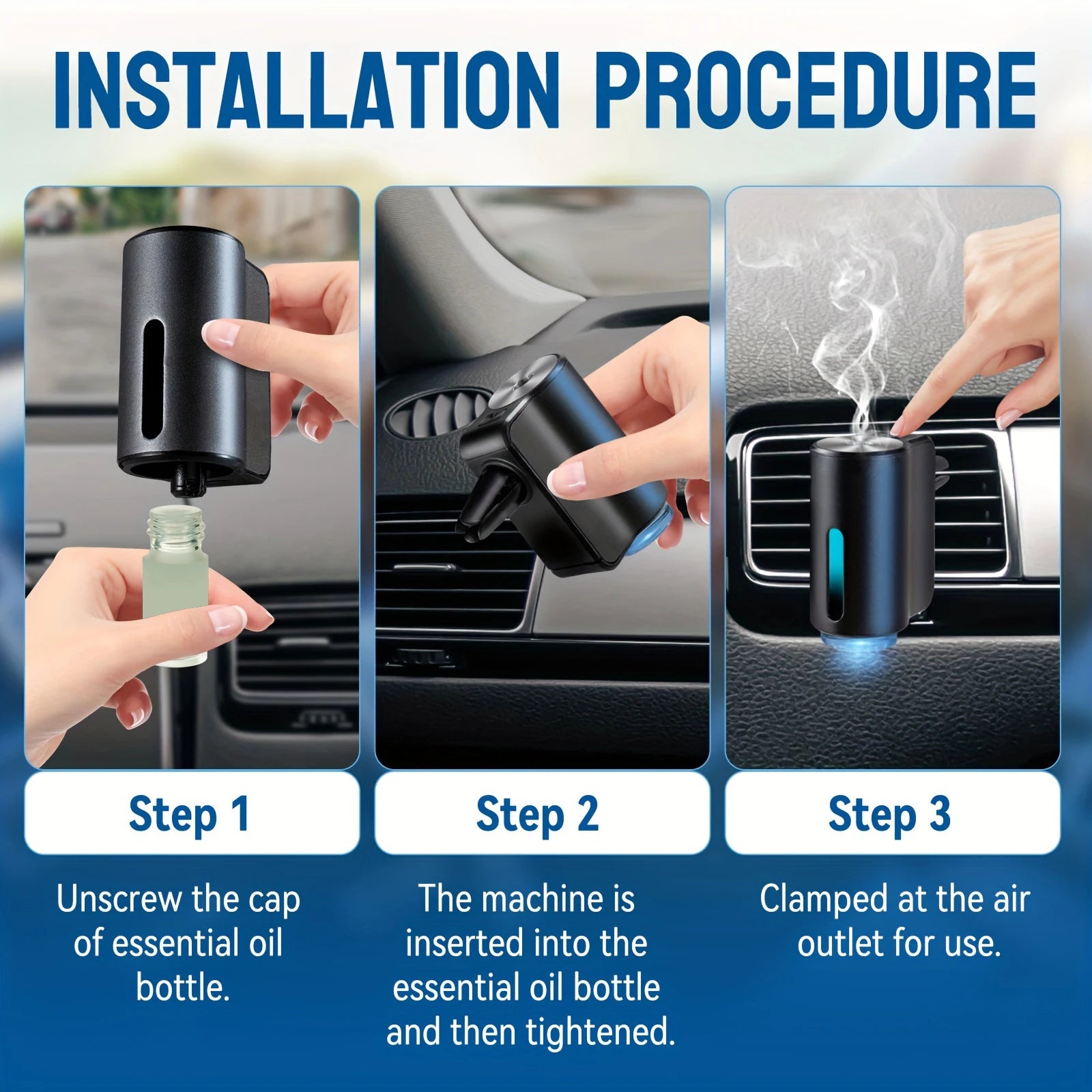 Electric Car Air Freshener – Smart Aromatherapy Diffuser for Long-Lasting Car Fragrance