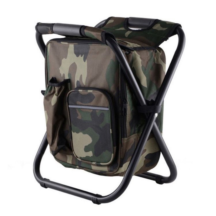 Folding Stool Backpack Camping Seat – Portable Outdoor Chair Backpack for Camping & Fishing