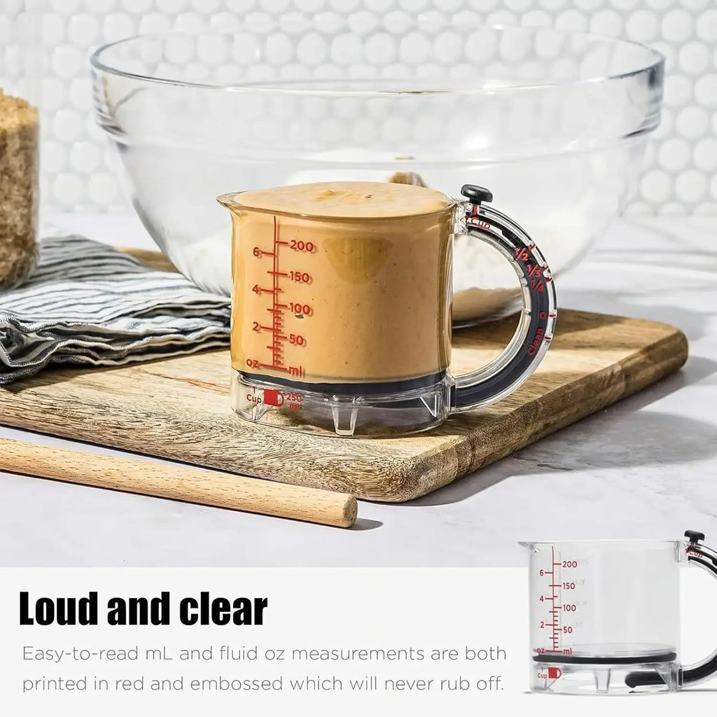 4-in-1 Adjustable Measuring Cup – Multi-Size Measuring Tool for Accurate Cooking & Baking