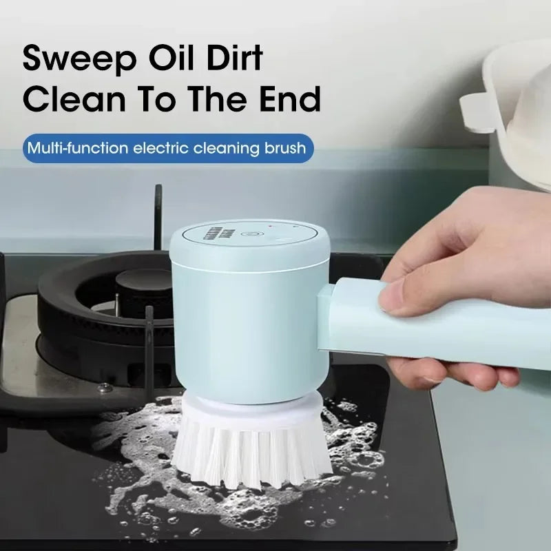 Handheld Electric Multi-use Scrubber - Cordless Cleaning Brush for Bathroom & Kitchen